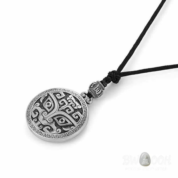 Buddha Stones Lucky FengShui Mythological Creature Taotie Wealth Necklace Pendant - BWOOOH - Taotie Good Luck Pendant