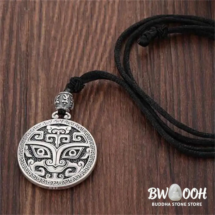 Buddha Stones Lucky FengShui Mythological Creature Taotie Wealth Necklace Pendant - BWOOOH - Taotie Good Luck Pendant