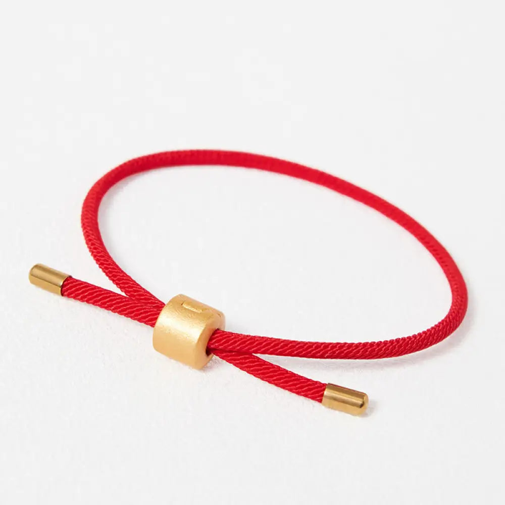 Buddha Stones Lucky Red String Bracelet - BWOOOH - Red String(Gold)(Bracelet Size 15.5-22cm) - Bracelet
