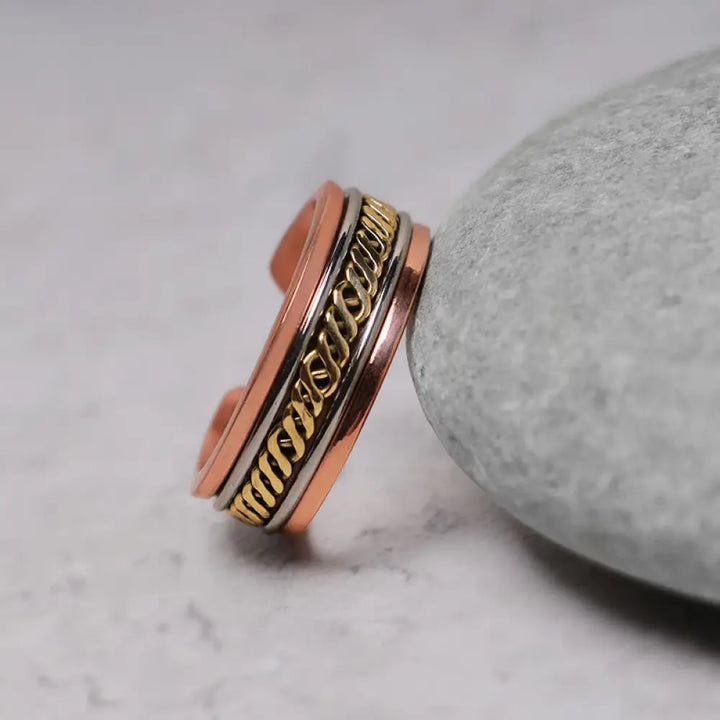 Buddha Stones Magnetic Copper Balance Adjustable Cuff Bracelet Bangle Ring - BWOOOH - Ring - Bracelet Bangle