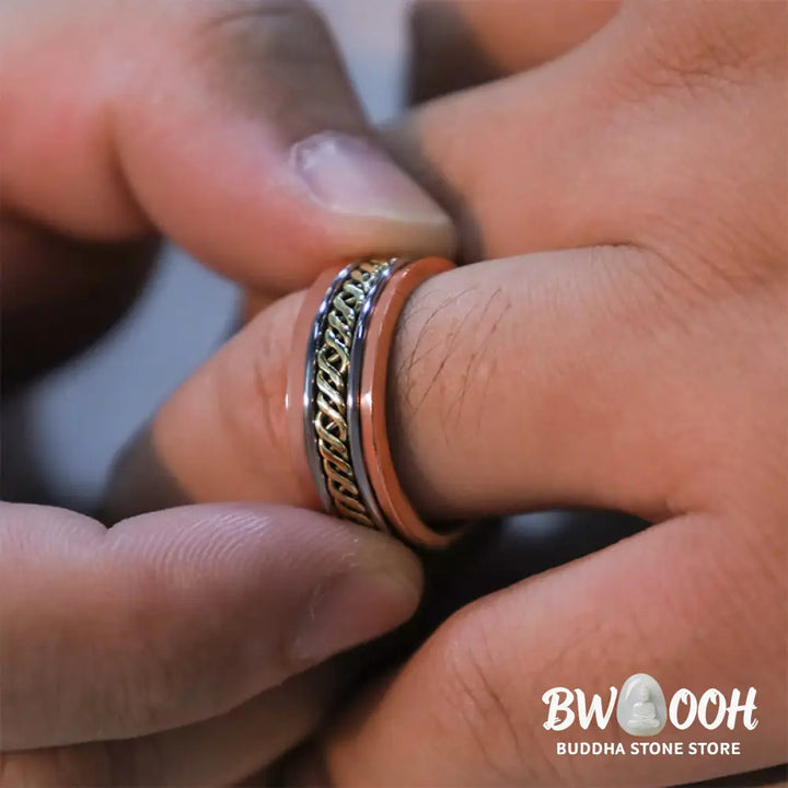 Buddha Stones Magnetic Copper Balance Adjustable Cuff Bracelet Bangle Ring - BWOOOH - Bracelet Bangle