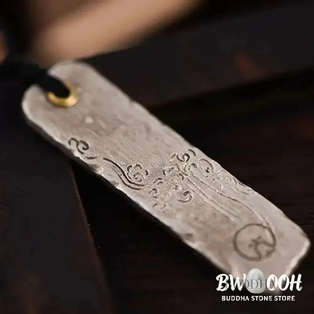 BWOOOH Making A Fortune Chinese Character Copper Coin Wealth Necklace Pendant. A 50cm chain displays a 40x11mm polished copper coin, intricately inscribed with &