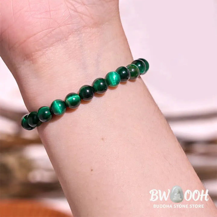 Buddha Stones Malachite Black Tourmaline Purity Bracelet - BWOOOH - Malachite Black Tourmaline(Wrist Circumference:
