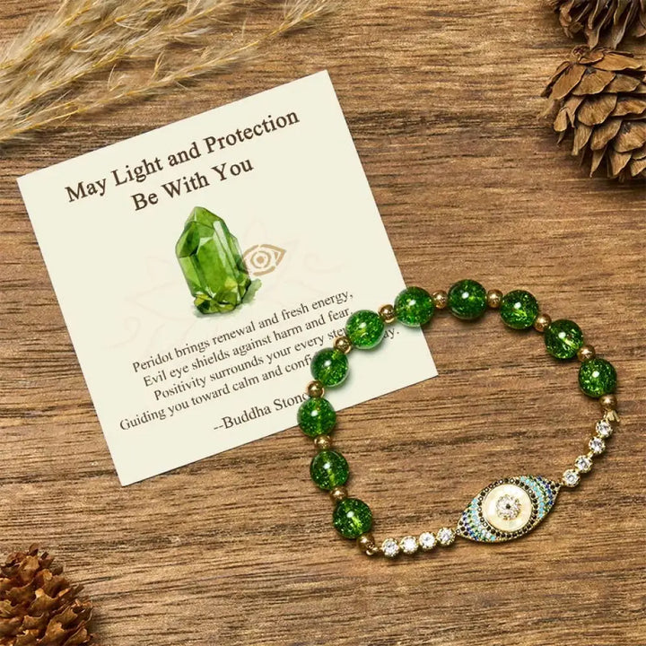 BWOOOH "May Light and Protection Be With You" Peridot Bra