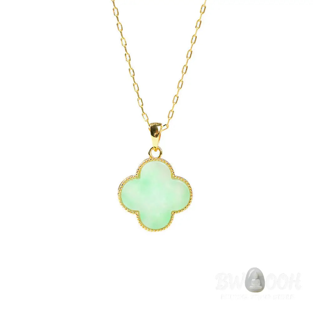 Buddha Stones ’May Luck and Joy Be With You’ Jade Necklace Includes Gift Message Card - BWOOOH - Necklaces &amp; Pendants