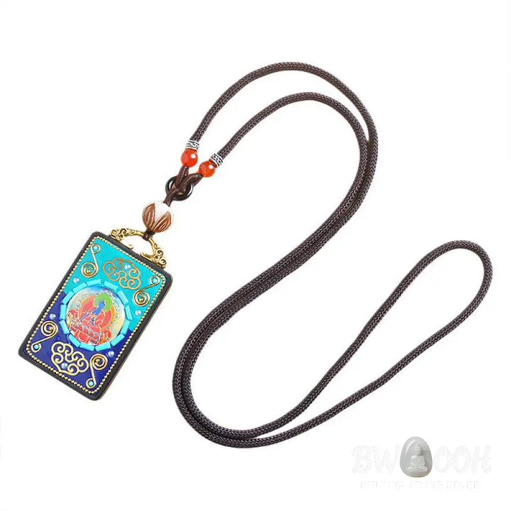 Buddha Stones Medicine Buddha Ebony Wood Peace Necklace Pendant - BWOOOH - Ebony Wood - Necklaces &amp; Pendants