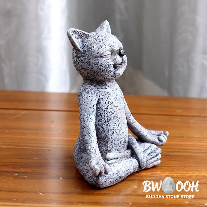 Buddha Stones Meditating Zen Dog Cat Frog Decoration - Decorations