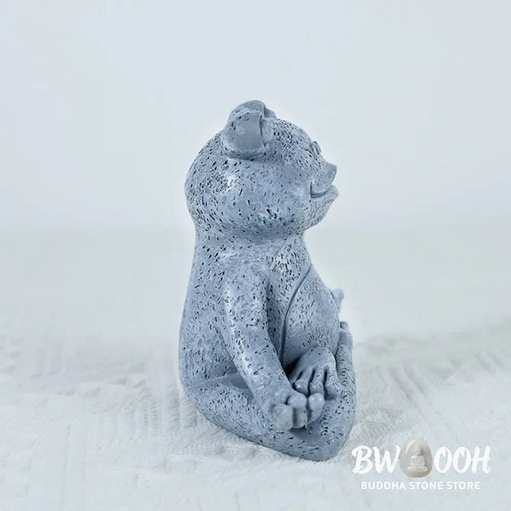 Buddha Stones Meditating Zen Dog Cat Frog Decoration - Decorations