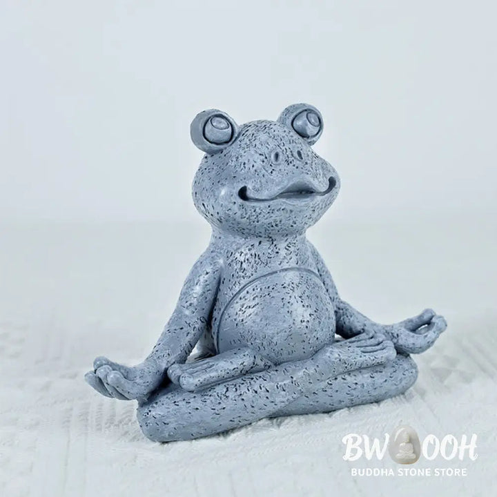 Buddha Stones Meditating Zen Dog Cat Frog Decoration - Decorations