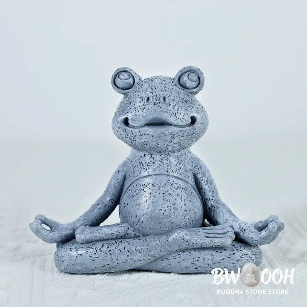 Buddha Stones Meditating Zen Dog Cat Frog Decoration - Decorations