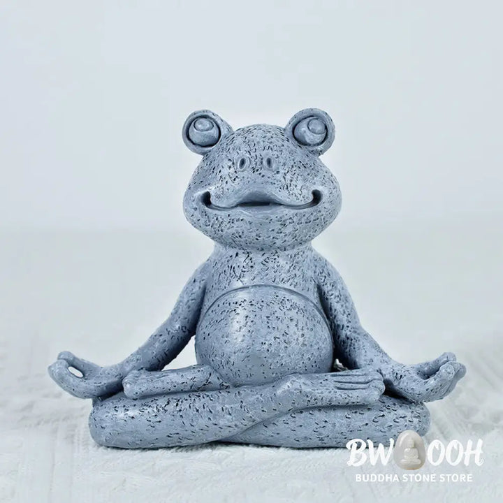 Buddha Stones Meditating Zen Dog Cat Frog Decoration - Decorations