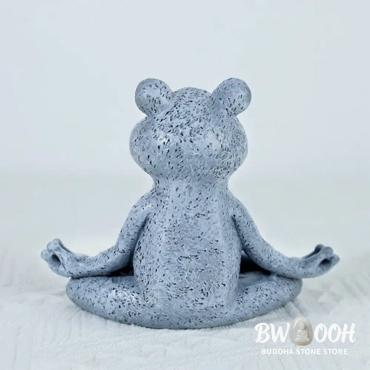 Buddha Stones Meditating Zen Dog Cat Frog Decoration - Decorations