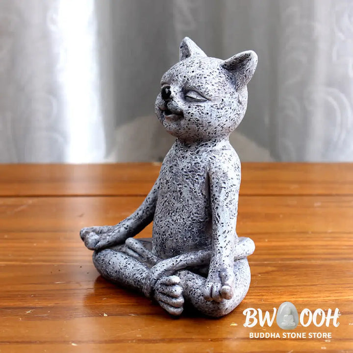 Buddha Stones Meditating Zen Dog Cat Frog Decoration - Decorations