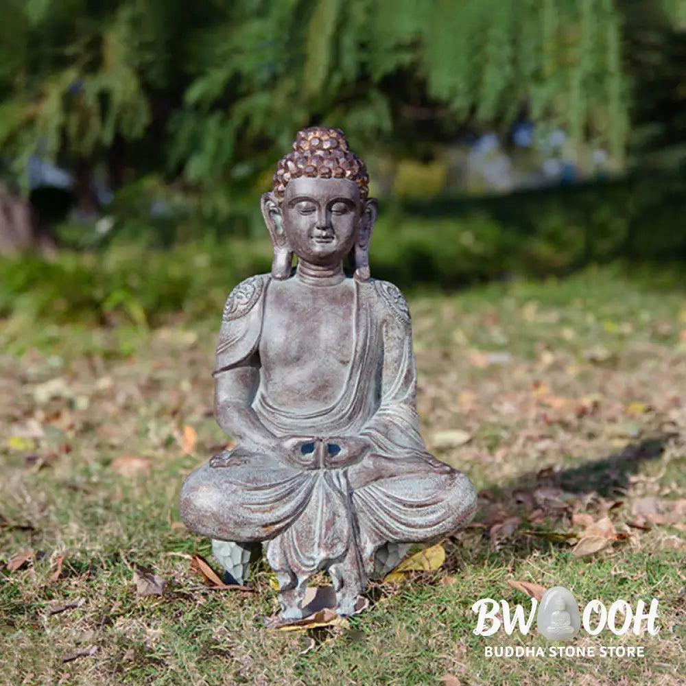 BWOOOH Meditating Zen Buddha Serenity Resin Statue Figurine Home Decoration - Small Sleeping Buddha 8*5*4.8cm