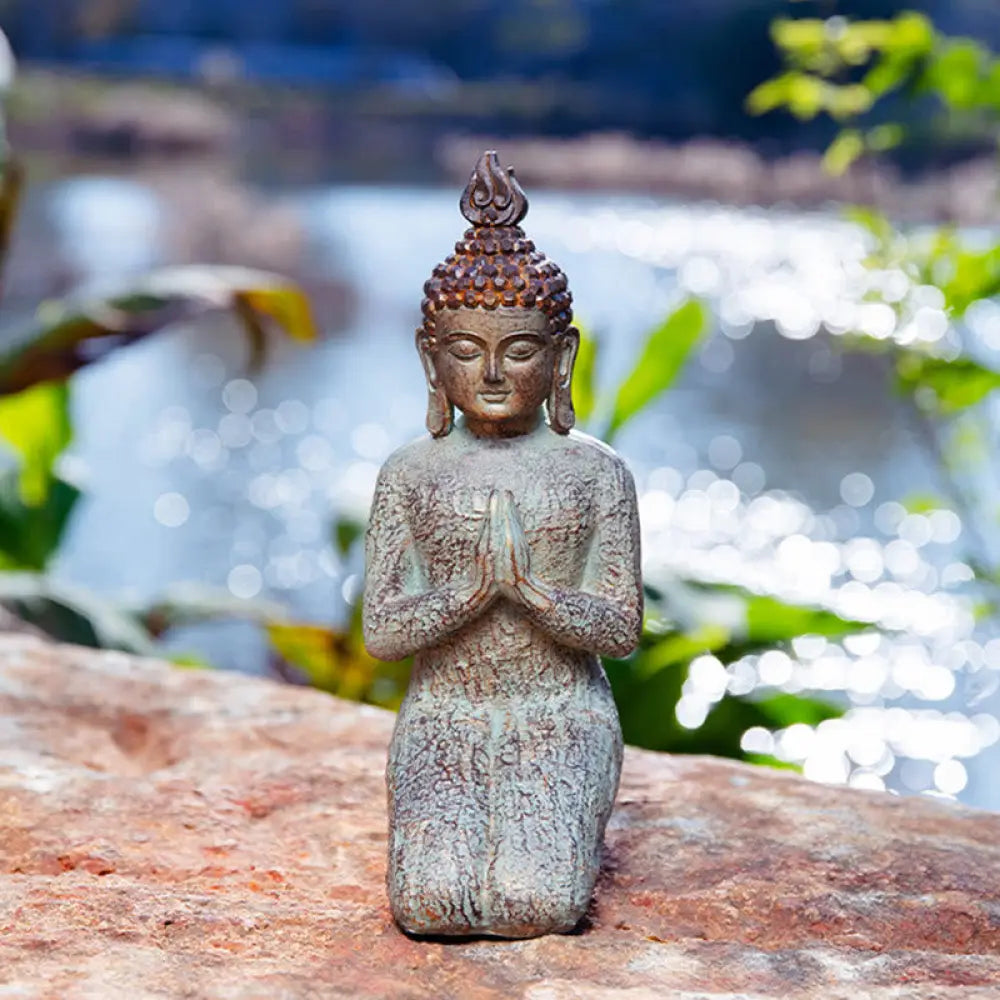 BWOOOH Meditating Zen Buddha Serenity Resin Statue Figurine Home Decoration - Small Sleeping Buddha 8*5*4.8cm