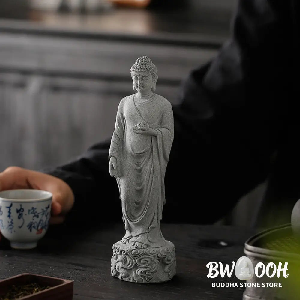 BWOOOH Meditation Buddha Auspicious Clouds Design Serenity Home Decoration - Buddha 6*6*20cm - Decorations