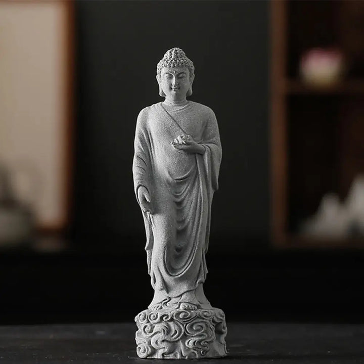 BWOOOH Meditation Buddha Auspicious Clouds Design Serenity Home Decoration - Buddha 6*6*20cm - Decorations