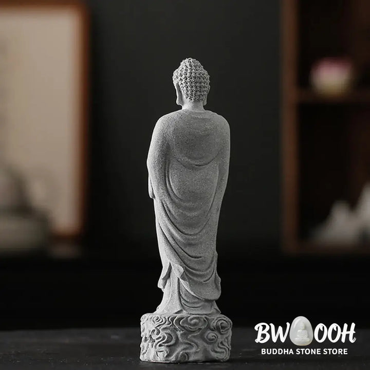 BWOOOH Meditation Buddha Auspicious Clouds Design Serenity Home Decoration - Buddha 6*6*20cm - Decorations