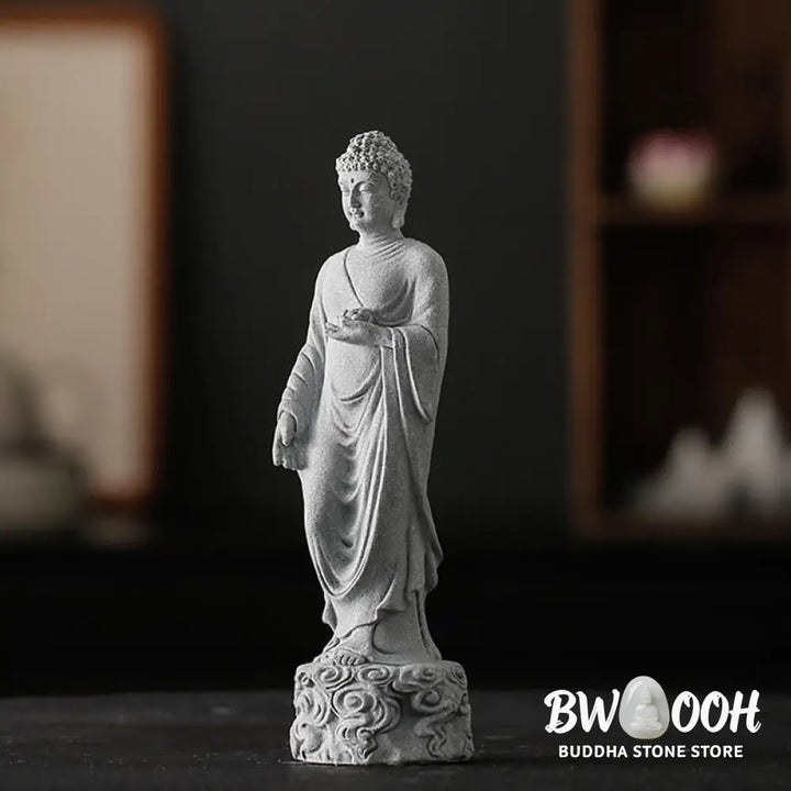 BWOOOH Meditation Buddha Auspicious Clouds Design Serenity Home Decoration - Buddha 6*6*20cm - Decorations