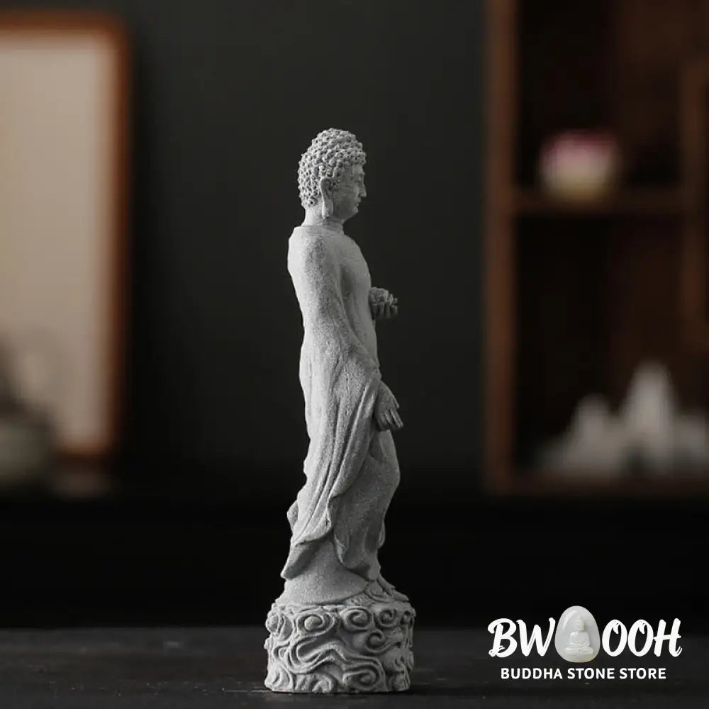 BWOOOH Meditation Buddha Auspicious Clouds Design Serenity Home Decoration - Buddha 6*6*20cm - Decorations