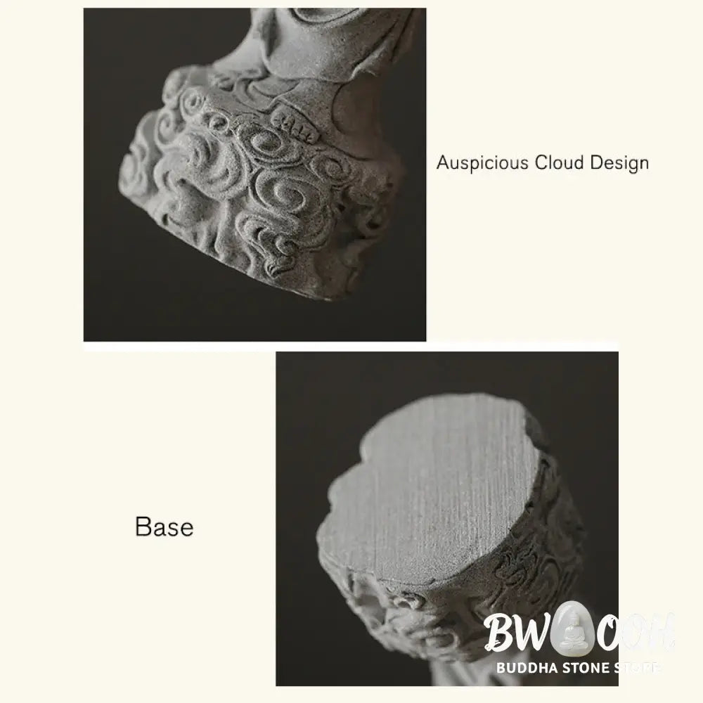 BWOOOH Meditation Buddha Auspicious Clouds Design Serenity Home Decoration - Buddha 6*6*20cm - Decorations
