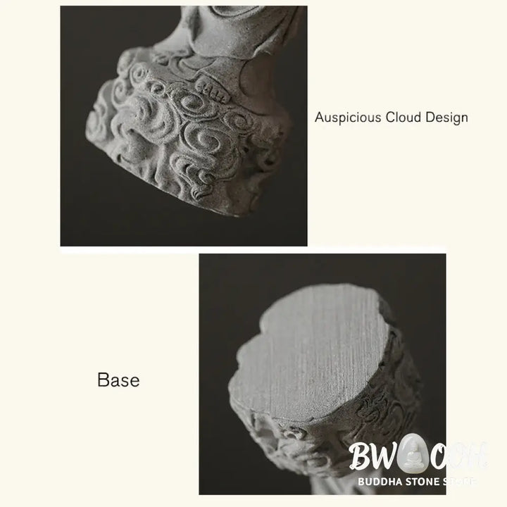 BWOOOH Meditation Buddha Auspicious Clouds Design Serenity Home Decoration - Buddha 6*6*20cm - Decorations