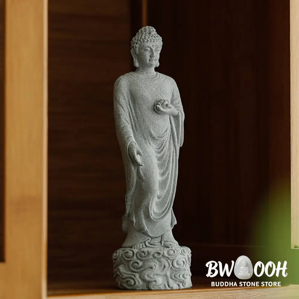 BWOOOH Meditation Buddha Auspicious Clouds Design Serenity Home Decoration - Buddha 6*6*20cm - Decorations