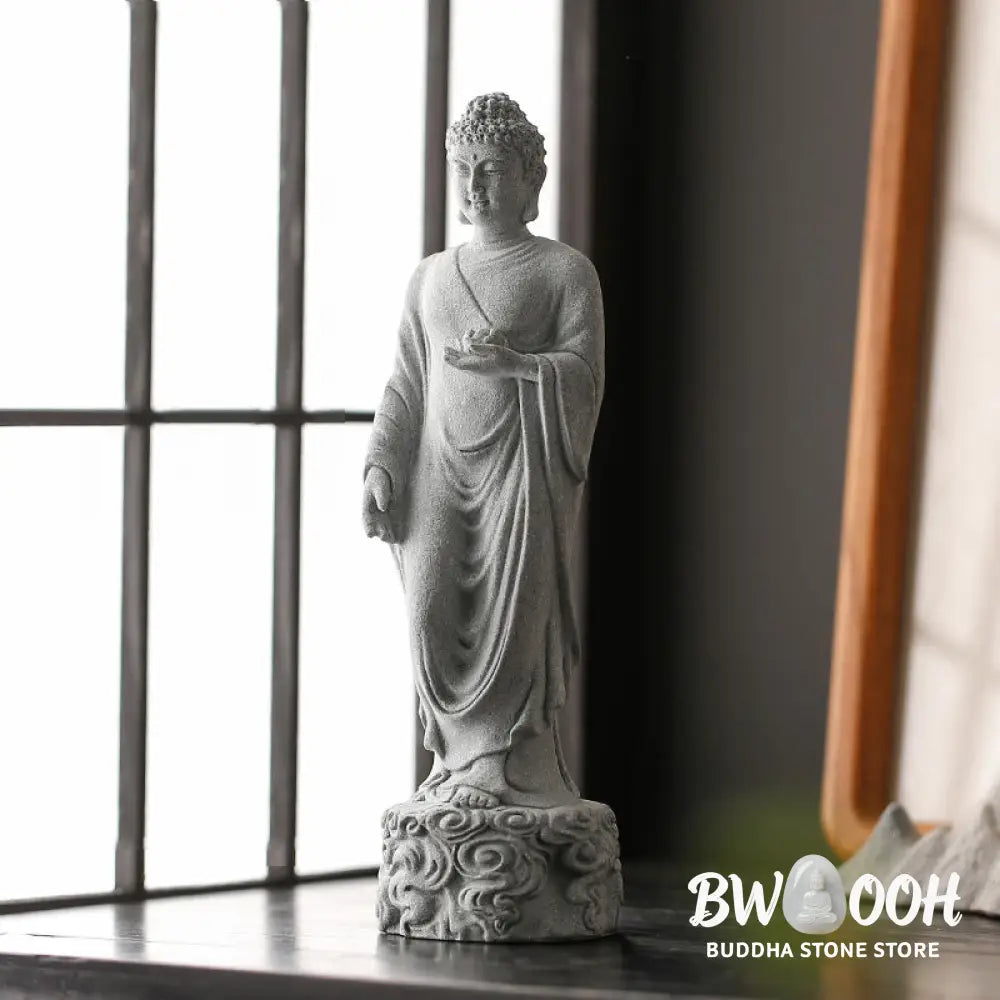 BWOOOH Meditation Buddha Auspicious Clouds Design Serenity Home Decoration - Buddha 6*6*20cm - Decorations
