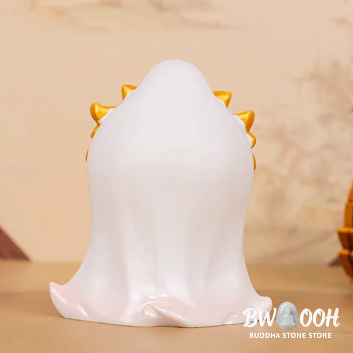 BWOOOH resin Kwan Yin statue - Meditation Avalokitesvara Lotus Boy