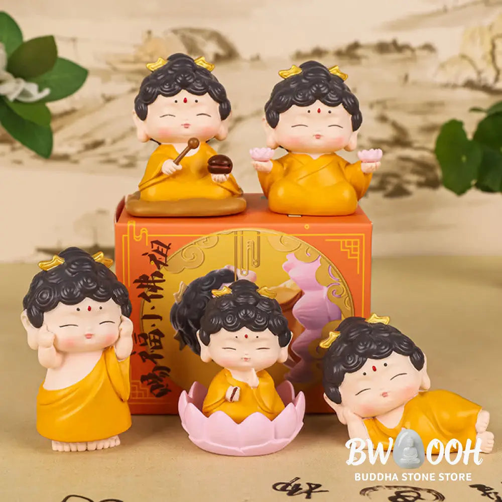 BWOOOH resin Buddha statue - Meditation Lotus Amitabha Buddha Re