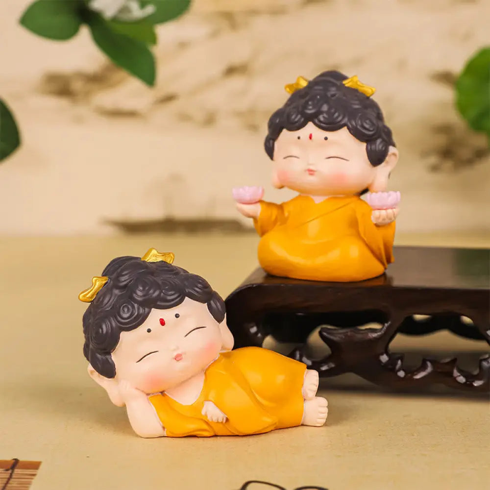 BWOOOH resin Buddha statue - Meditation Lotus Amitabha Buddha Re
