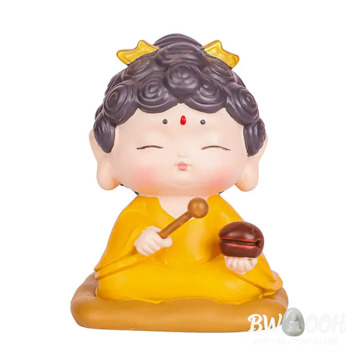 BWOOOH resin Buddha statue - Meditation Lotus Amitabha Buddha Re