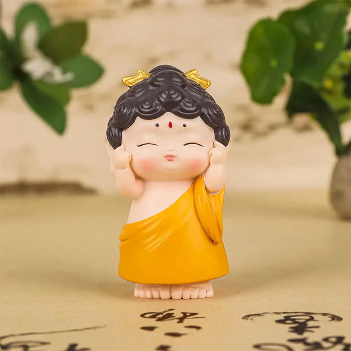 BWOOOH resin Buddha statue - Meditation Lotus Amitabha Buddha Re
