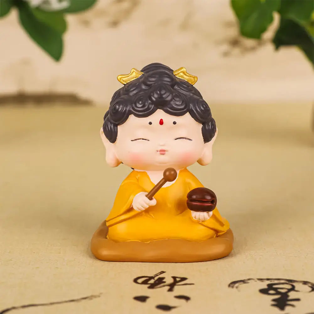 BWOOOH resin Buddha statue - Meditation Lotus Amitabha Buddha Re
