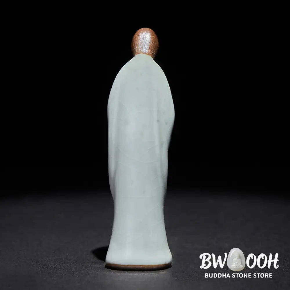 BWOOOH handcrafted Buddha statue - Meditation Monk Ceramic Statue Sere