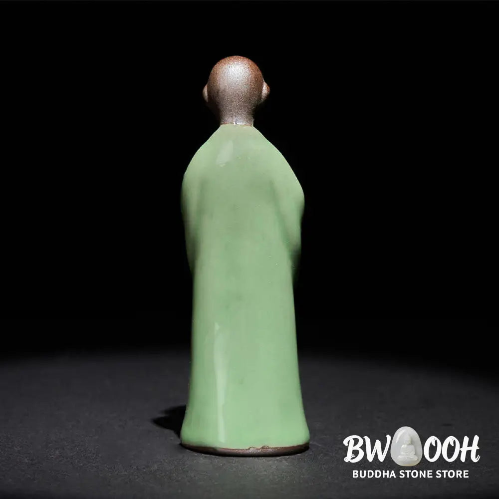 BWOOOH handcrafted Buddha statue - Meditation Monk Ceramic Statue Sere