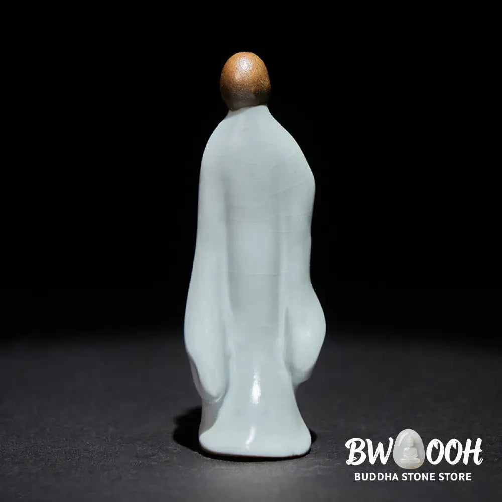 BWOOOH handcrafted Buddha statue - Meditation Monk Ceramic Statue Sere