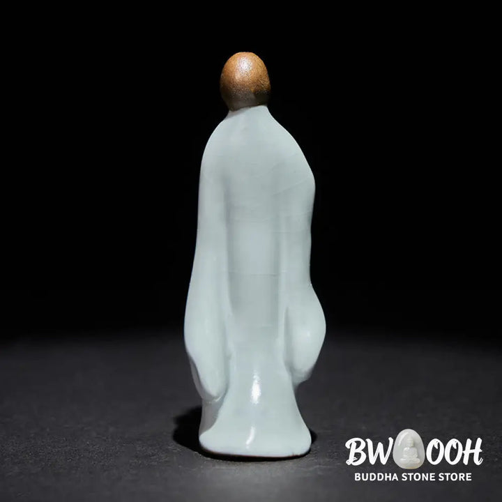 BWOOOH handcrafted Buddha statue - Meditation Monk Ceramic Statue Sere