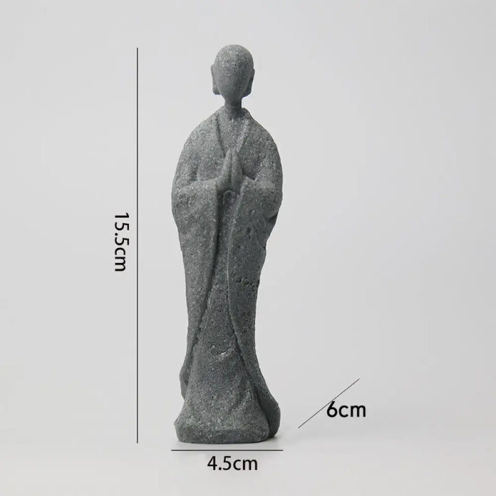 BWOOOH Meditation Buddha Monk Serenity Home Decoration - One-handed Buddha 8*7*18cm - Decorations
