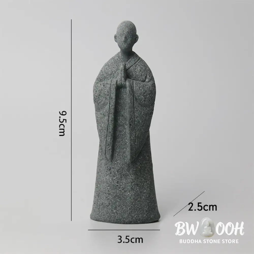 BWOOOH Meditation Buddha Monk Serenity Home Decoration - One-handed Buddha 8*7*18cm - Decorations
