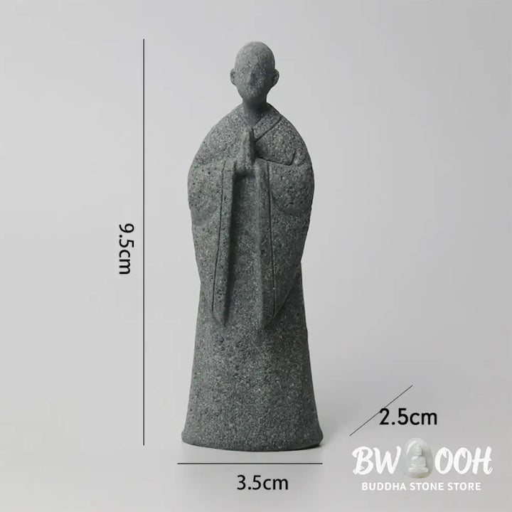 BWOOOH Meditation Buddha Monk Serenity Home Decoration - One-handed Buddha 8*7*18cm - Decorations
