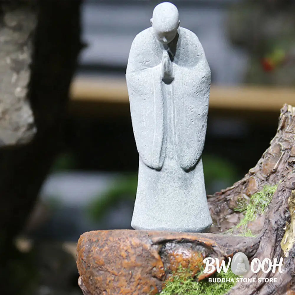 BWOOOH Meditation Buddha Monk Serenity Home Decoration - One-handed Buddha 8*7*18cm - Decorations