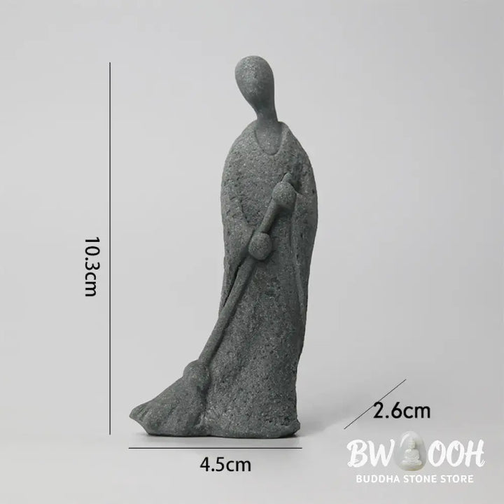 BWOOOH Meditation Buddha Monk Serenity Home Decoration - One-handed Buddha 8*7*18cm - Decorations