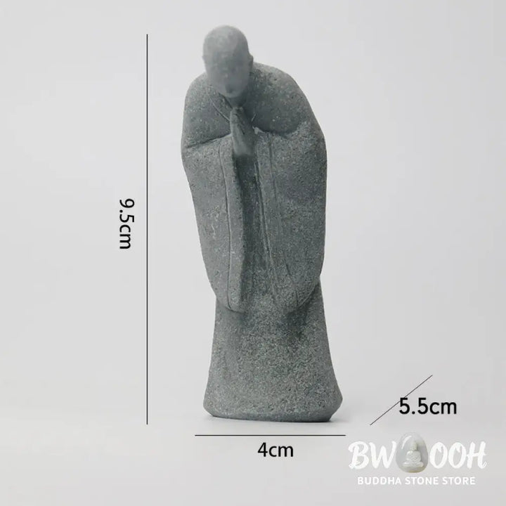 BWOOOH Meditation Buddha Monk Serenity Home Decoration - One-handed Buddha 8*7*18cm - Decorations