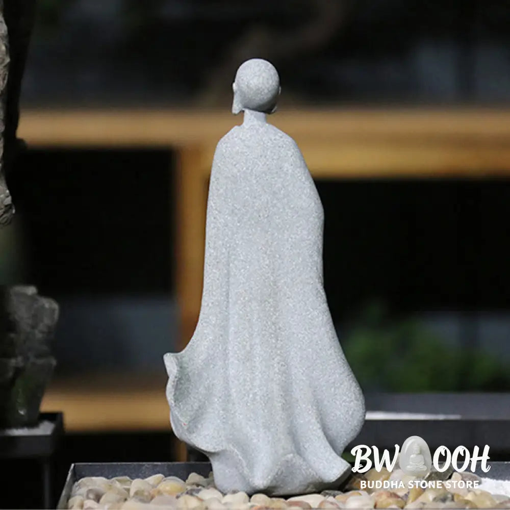 BWOOOH Meditation Buddha Monk Serenity Home Decoration - One-handed Buddha 8*7*18cm - Decorations