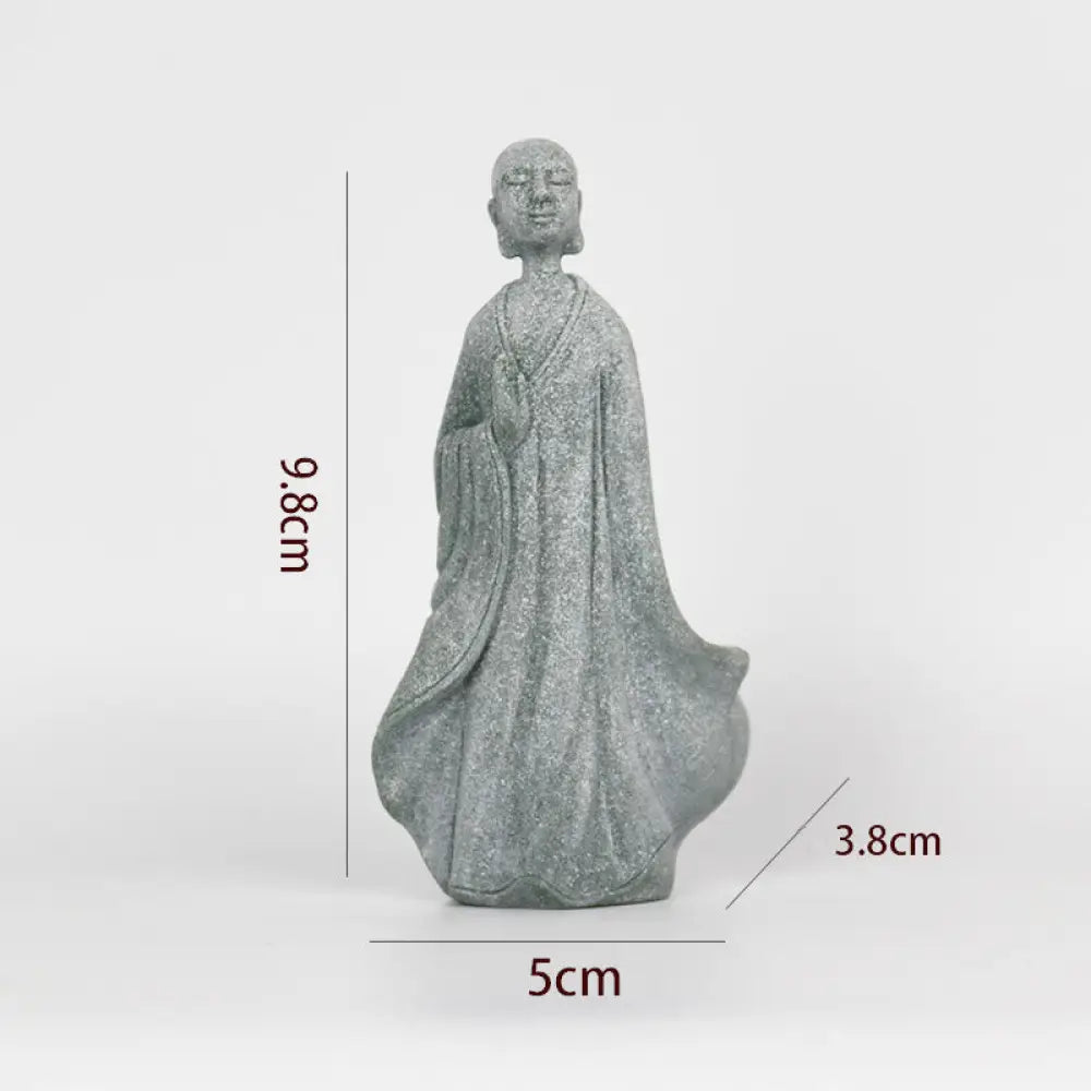 BWOOOH Meditation Buddha Monk Serenity Home Decoration - One-handed Buddha 8*7*18cm - Decorations