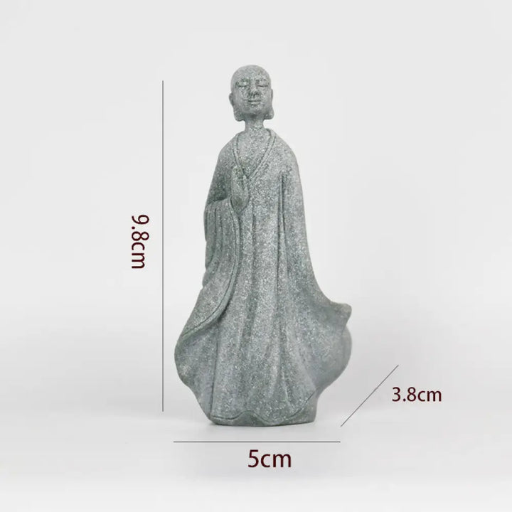 BWOOOH Meditation Buddha Monk Serenity Home Decoration - One-handed Buddha 8*7*18cm - Decorations