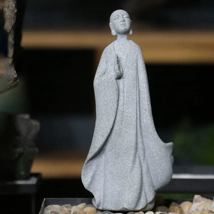 BWOOOH Meditation Buddha Monk Serenity Home Decoration - One-handed Buddha 8*7*18cm - Decorations