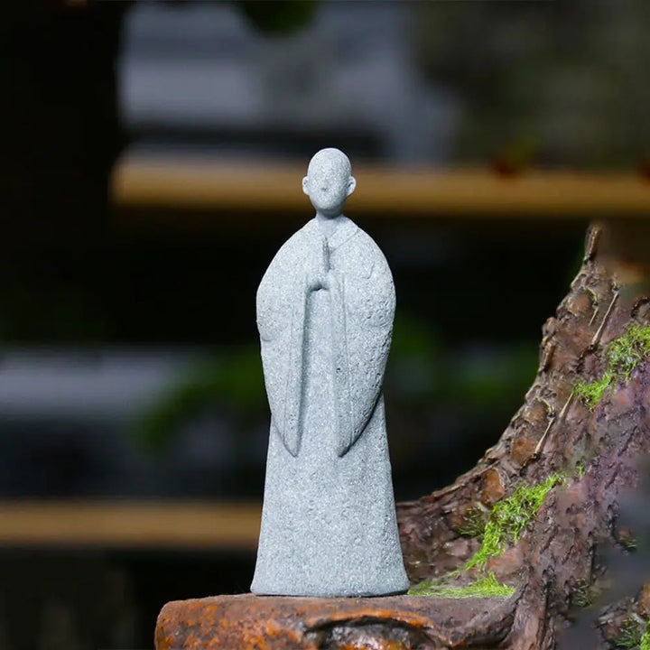 BWOOOH Meditation Buddha Monk Serenity Home Decoration - One-handed Buddha 8*7*18cm - Decorations