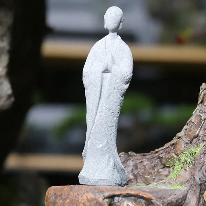 BWOOOH Meditation Buddha Monk Serenity Home Decoration - One-handed Buddha 8*7*18cm - Decorations